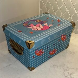 VINTAGE 90s Winnie the Pooh Piglet Storage Chest Box Trunk